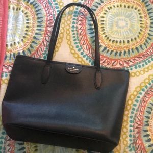 Kate Spade black tote purse like new